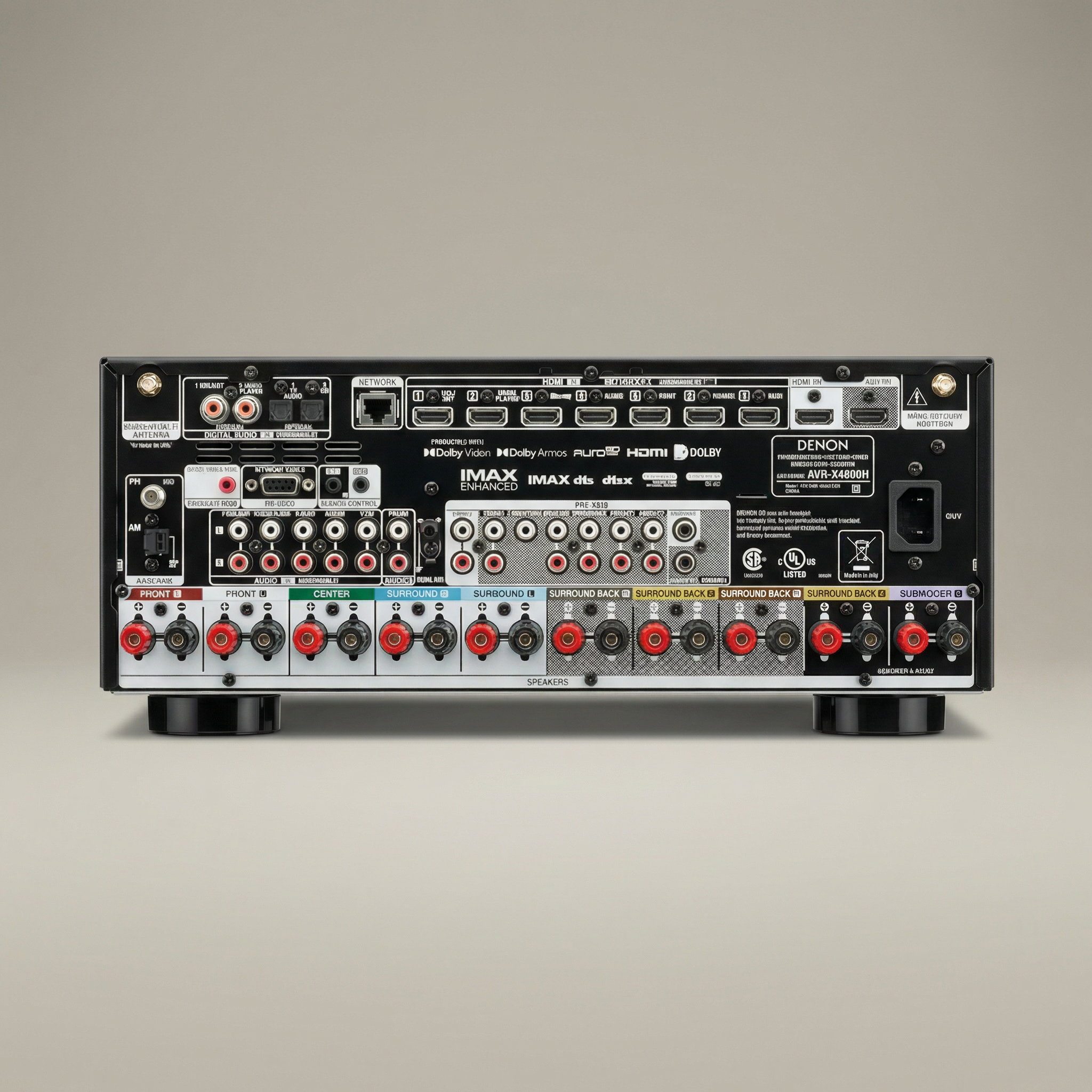 AVR-X3800H 9.4-Ch 8K UHD AVR Home Theater Stereo Receiver, (105W X 9) Built-in Bluetooth Wi-Fi & HEOS Multi-Room Streaming Dolby Atmos DTS:X IMAX