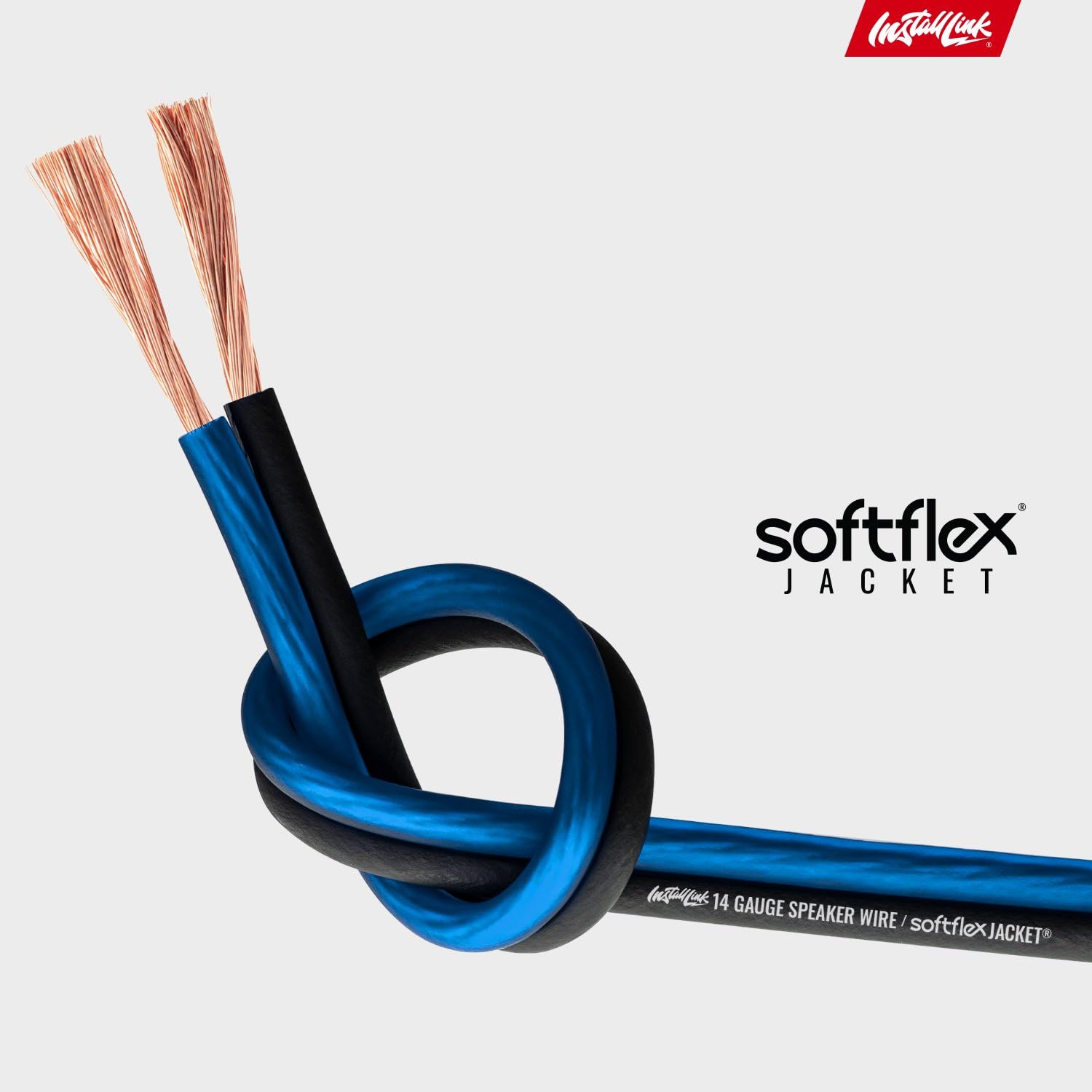 Install Link 14 AWG Gauge Speaker Wire Cable (100 Feet) Stereo, Car or Home Theater (CCA)