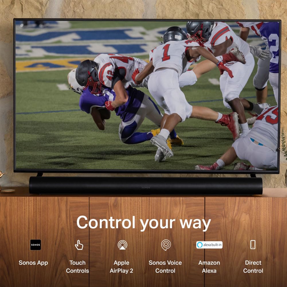 Arc Ultra Soundbar with Dolby Atmos and Voice Control - 9.1.4 Surround Sound for TV and Music - Black