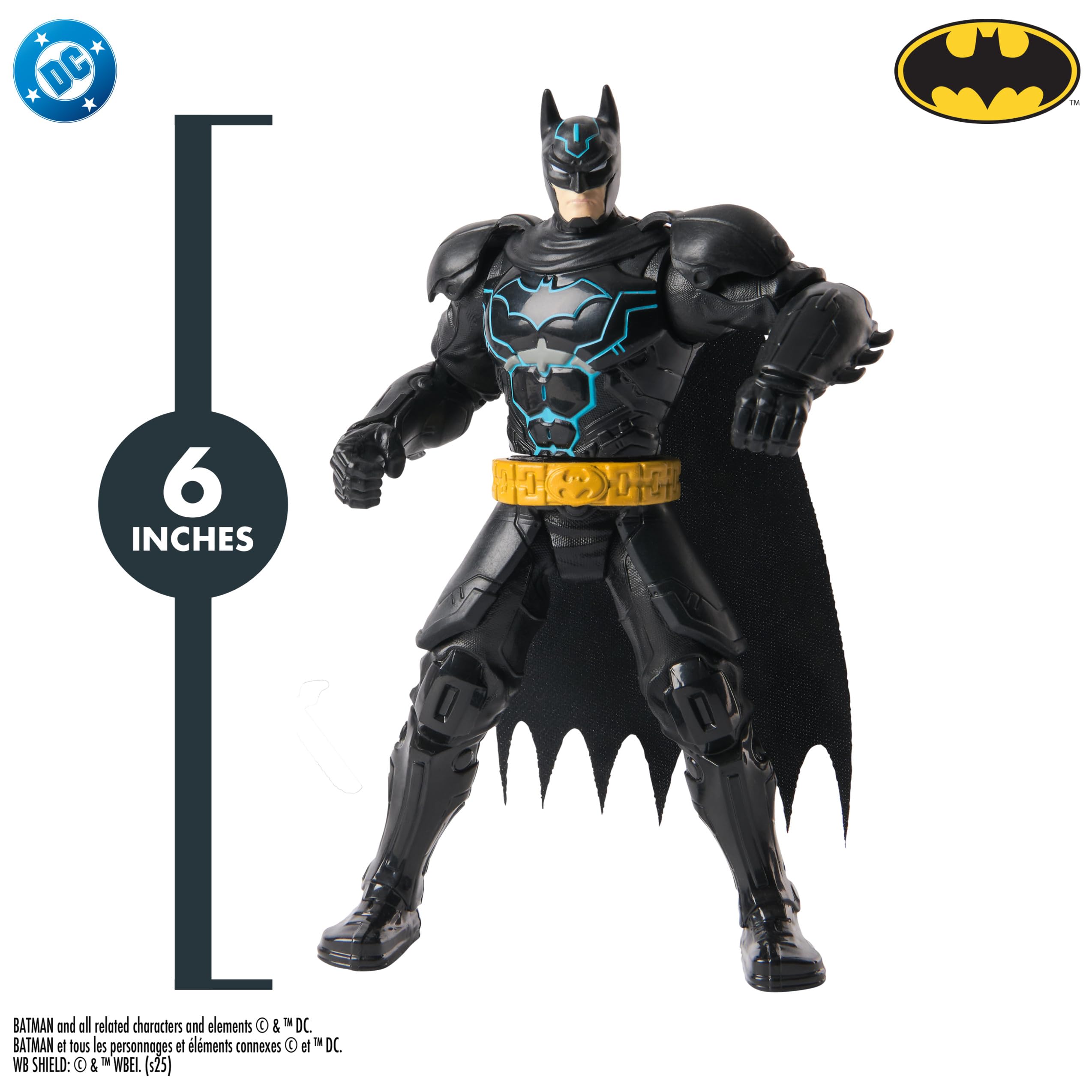 DC Comics, Batman Battle Clash 6” Ninja Strike Batman Action Figure with 2 Ninja Accessories, Super Hero Kids Toys for Boys and Girls Ages 3 & Up