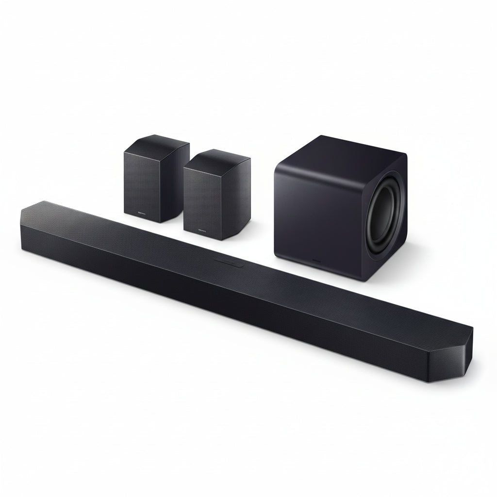 HW-Q990F 11.1.4ch Q Series Subwoofer + Rear Speaker, Wireless Dolby Atmos, Q-Symphony, Game Mode Pro, Adaptive Sound (HW-Q990F, 2025)